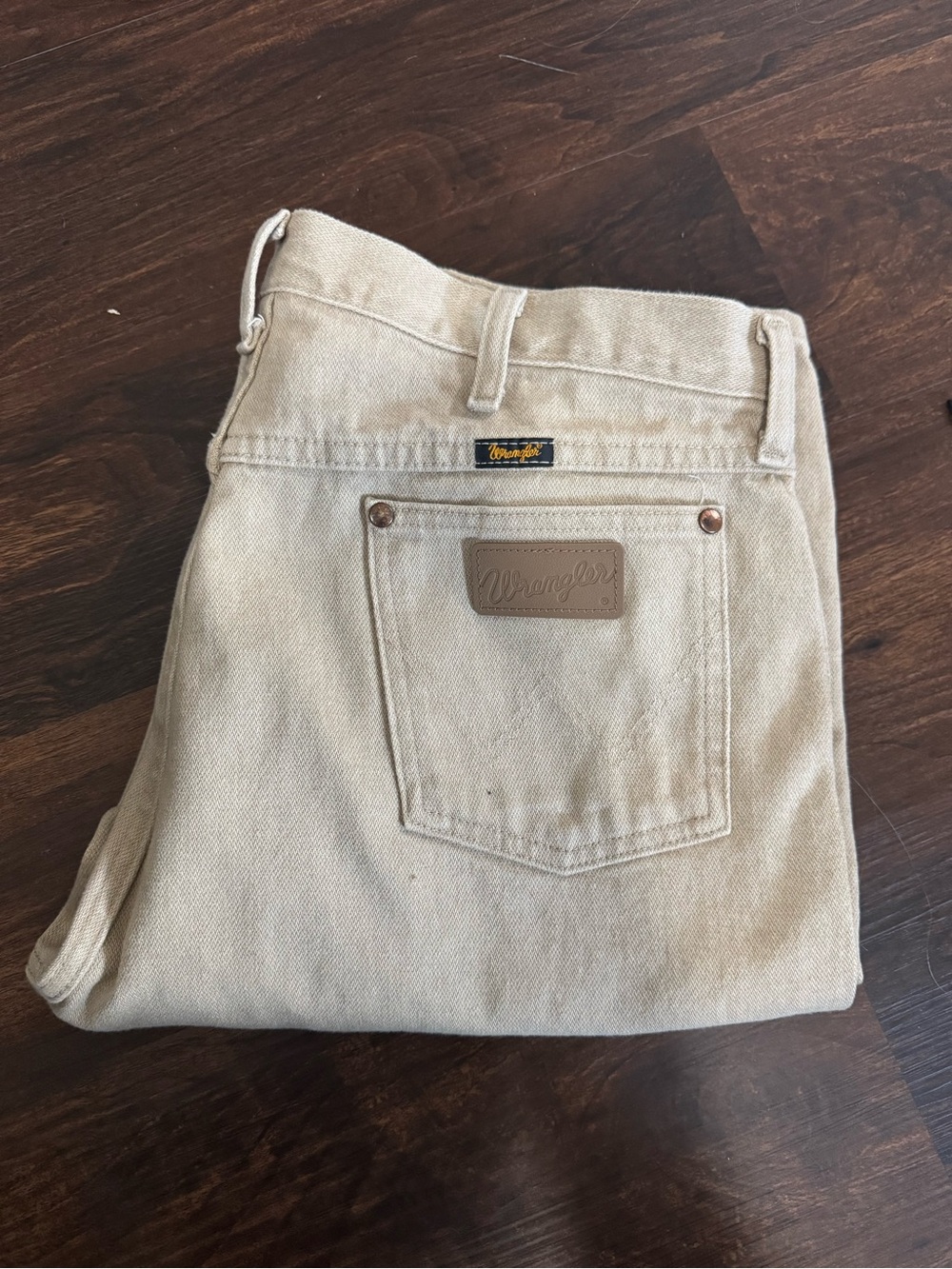 Wrangler Men’s Tan Cowboy Cut Khakis 38x34